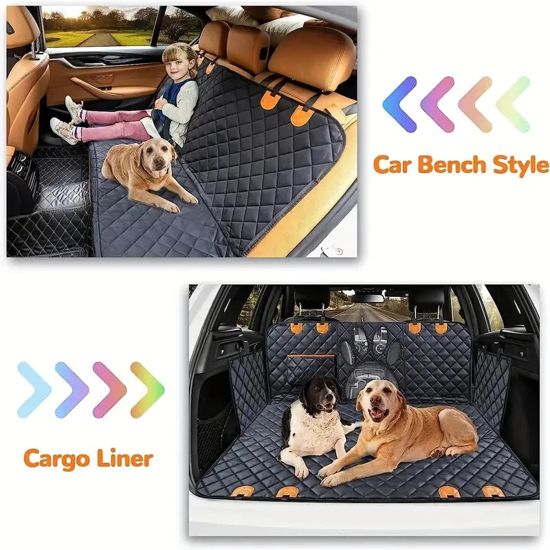 TravelGuard™ Universal Waterproof Pet Car Seat Cover & Hammock – Fits Cars, Trucks & SUVs