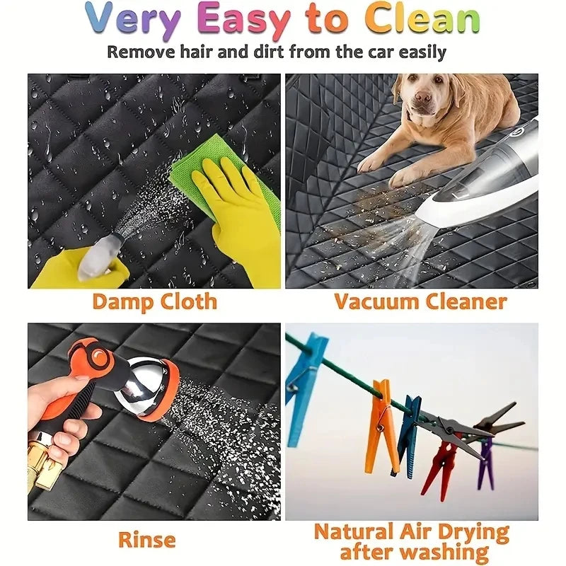 TravelGuard™ Universal Waterproof Pet Car Seat Cover & Hammock – Fits Cars, Trucks & SUVs