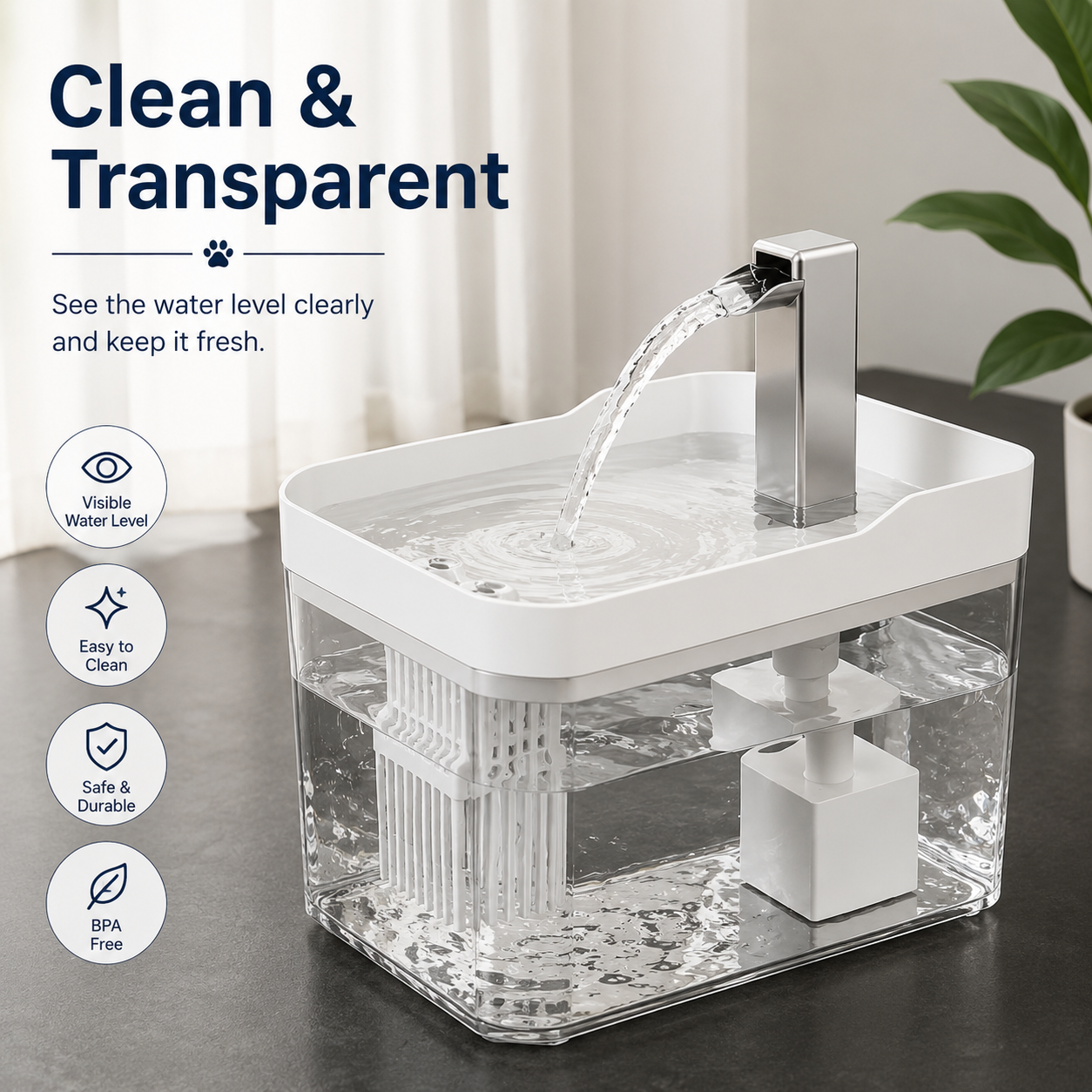 HydroFlow™ Pet Water Fountain