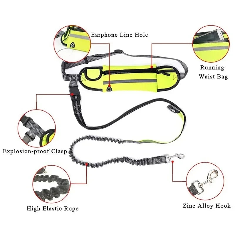 TrailMate™ Hands-Free Dog Running Leash with Waist Belt