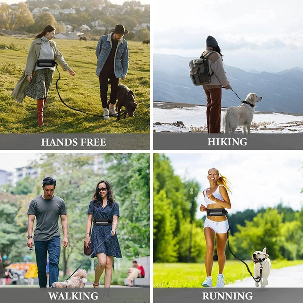 TrailMate™ Hands-Free Dog Running Leash with Waist Belt