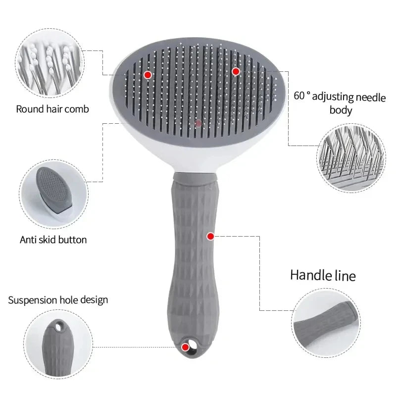 FurFresh™ Self-Cleaning Grooming Brush