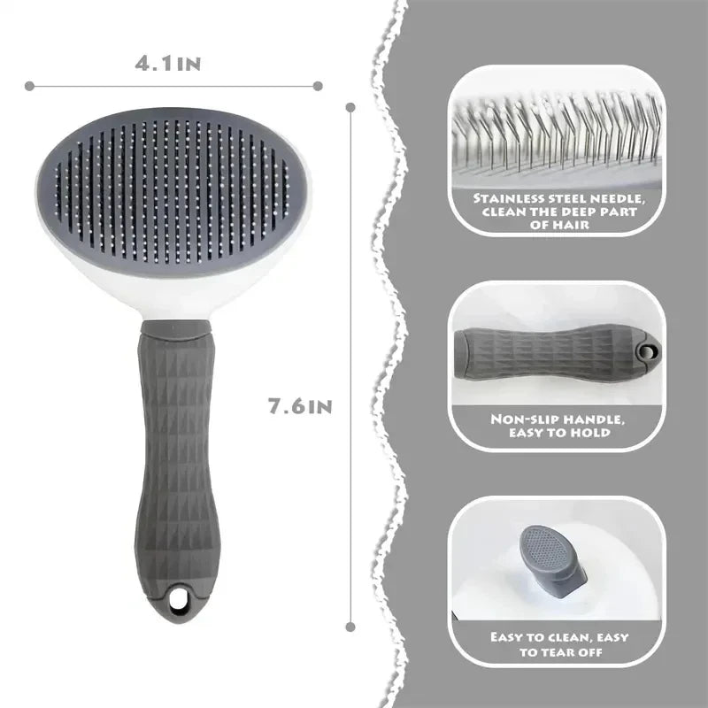 FurFresh™ Self-Cleaning Grooming Brush